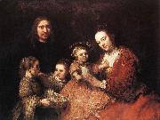 REMBRANDT Harmenszoon van Rijn Family Group oil painting